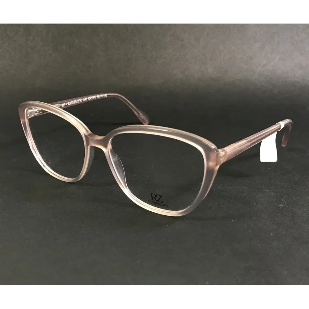 RZ by Rachel Zoe Eyeglasses Frames ARI CRYPK Crytal Pink Cat Eye 55-16-140